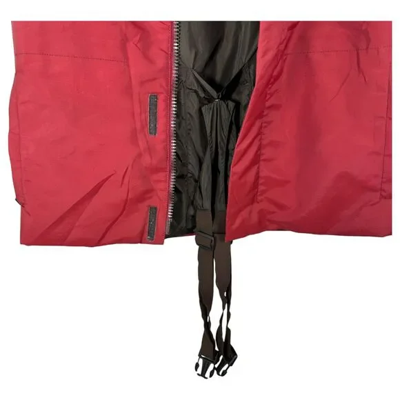 Prada Vintage 1990 Linea Rossa Gore Tex Nylon Burgundy Red Vest Size 48 US 38 M
